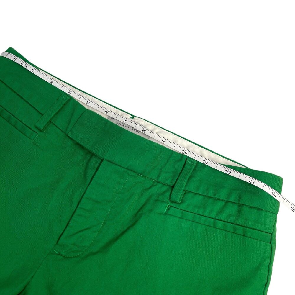 Gap 0R Green Vibrant Stretch 100% Cotton Fitted Modern Boot Pants - Picture 3 of 11
